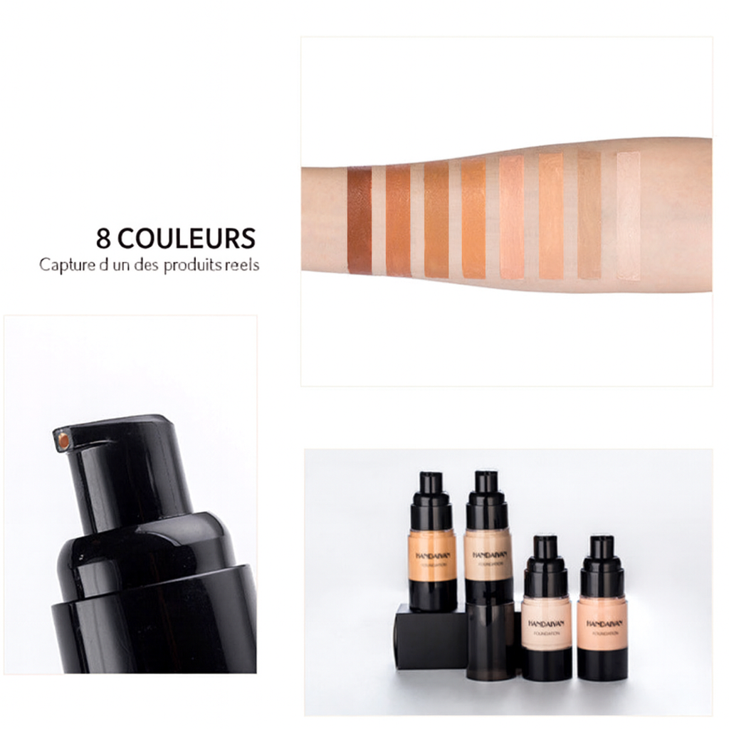 Fond de Teint Liquide  – Hydratant, Éclaircissant